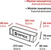 A diagram showing the dimensions of a Qbrick tool holder. Produktbild-Vorschau