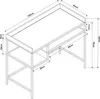Scrivania 'Belana' 100 x 43 x 82 cm Scrivania con 2 ripiani Anteprima dell’immagine prodotto 4