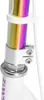 A close-up view of the steering column connection on a white scooter. Produktbild-Vorschau