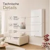 Bílá závěsná skříňka 120 × 60 × 34 cm, 2 dvířka, vysoký Náhled obrázku produktu 3