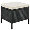 Juskys Polyrattan Lounge Manacor - Sofa, stolik, stołek i Podgląd zdjęcia produktu 18
