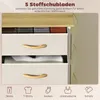 Schlafzimmer-Kommode mit 5 Stoffschubladen, Stahlstreben, Produktbild-Vorschau 4