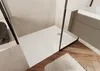 A modern bathroom with a white shower tray, tiled walls, and wooden flooring. Anteprima dell’immagine prodotto
