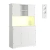 BEALIFE Küchenhochschrank 107x40x172 cm mit Steckdose & Produktbild-Vorschau 2