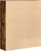vidaXL Regál na knihy smoke oak 89x24x101,5 cm materiál na Náhľad obrázku produktu 6