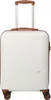 A white and brown trolley suitcase on a white background. Náhľad obrázku produktu