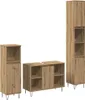 vidaXL Badezimmermöbel-Set 3 Stk. Artisan-Eiche 30 x 30 x Produktbild-Vorschau 8