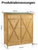 Wiltec Gerätehaus XXL holz Gartenschrank für Gartengeräte Produktbild-Vorschau 3