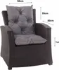Loungekissen set 2er Anthrazit, Polyrattan-Gartenstuhl Produktbild-Vorschau 2