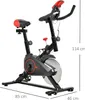 HOMCOM Indoor Cycling Bike Trainer Home Gym Fahrradtrainer Produktbild-Vorschau 10