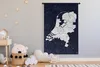 MuchoWow® Wandteppich Wandbehang Karte - Niederlande - Weiß Produktbild-Vorschau 3