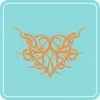 Aufkleber - Autoaufkleber "Herztribal" 50cm x 35cm orange - Produktbild-Vorschau 2