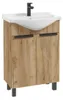 Mobile bagno DomoDomo con lavabo in piedi in rovere craft Anteprima dell’immagine prodotto 2
