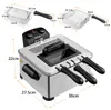 COSTWAY Fritteuse 5L 1700W, Edelstahl-Fritteuse mit Öl, 3 Produktbild-Vorschau 7