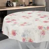 Tischdecke Floral Rosen Beige Rosa Rund 140cm Schnittkante Produktbild-Vorschau 2