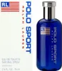 A box and bottle of Ralph Lauren Polo Sport fragrance. Podgląd zdjęcia produktu