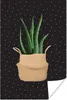 MuchoWow® Poster Pflanze - Aloe Vera - Pflanzgefäß 60x90 cm Produktbild-Vorschau 1