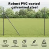 vidaXL Hexagonzaun Grau 1,6 x 100 m PVC Produktbild-Vorschau 5