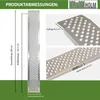 TRUTZHOLM 1 x Alu Auffahrrampe 200 x 22 cm 200 kg gelocht Produktbild-Vorschau 2