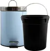 MSV Treteimer fur Bad/Toilette - pastellblau - 3 Liter - 17 Produktbild-Vorschau 16