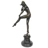 Bronzeskulptur Harlekin Frau nach Alfred Gilbert Bronze Produktbild-Vorschau 6