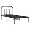Bettgestell mit Kopfteil Metall Schwarz 100x200 cm Produktbild-Vorschau 4