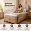 Trinity K-1 Einzelbett 90x200 Creme | Boxspringbett mit Produktbild-Vorschau 5