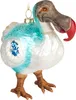 BRUBAKER Boule de Noël Dodo en verre - Peinte à la main - Voir les images du produit 1