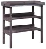 vidaXL Pflanztisch mit Ablagen Grau 78x38x82,5 cm Produktbild-Vorschau 1