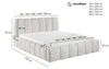 FURNISTAR Polsterbett MIA mit Bettkasten 140x200, Bubble Produktbild-Vorschau 5
