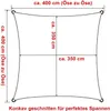 WOLTU Sonnensegel Sonnenschutz HDPE Windschutz UV Schutz Produktbild-Vorschau 2