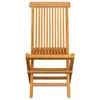 Gartenstühle mit Anthrazit Kissen 8 Stk. Massivholz Teak Produktbild-Vorschau 3