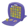 A purple board game with multiple game pieces and cards displayed. Produktbild-Vorschau