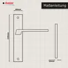 Domino Türgriff Blind Drückergarnitur Langschild für Produktbild-Vorschau 6