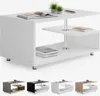 CASARIA® Tavolino Orlando 95x55x50cm 3 Ripiani Legno Anteprima dell’immagine prodotto 1