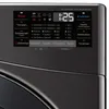 A close-up view of a washing machine control panel with various program options and a digital display. Produktbild-Vorschau
