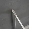 A close-up view of a white aluminum profile of a shower enclosure against a textured gray wall. Produktbild-Vorschau