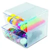 deflecto Organisationsbox Cube, 4 Schubladen, glasklar Produktbild-Vorschau 2