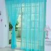 Feste Farbe Tüll Voile Tür Fenster Vorhang Vorhang Panel Produktbild-Vorschau 6