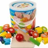 Kruzzel Trancher des légumes dans un seau en bois ISOx Voir les images du produit 3