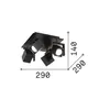 Ideal Lux Deckenleuchte Mouse Pl4 Schwarz Produktbild-Vorschau 2