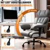 HOFFREE Ergonomická kožená kancelářská židle, vysoká otočná Náhled obrázku produktu 2
