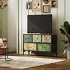Kommode mit Schubladen aus Stoff, Boho Vintage Produktbild-Vorschau 6