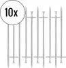 Zeltheringe für Hartboden 10er Set, silber, 23 cm, Stahl Produktbild-Vorschau 1