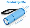 4er Set Mini LED Taschenlampe, wasserdicht, Aluminium, mit Produktbild-Vorschau 4