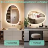 GIMBELEN Asymmetrischer Badezimmerspiegel mit Beleuchtung Produktbild-Vorschau 6