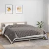 vidaXL Coperta pesata grigia 220x260 cm 11 kg tessuto Anteprima dell’immagine prodotto 2