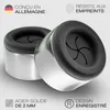 Lot de 4 porte-serviettes en acier inox, design rond, Voir les images du produit 3