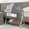 Verstellbares Babybett mit 6 Stufen, Reisebett, Kinderwagen Produktbild-Vorschau 5