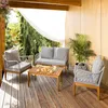 di volio Gartenmöbel-Set Ragio Grau/Grau, Gartenmöbel für 4 Produktbild-Vorschau 1